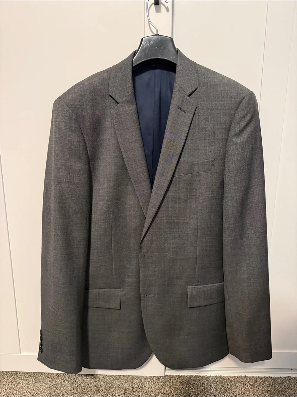 J. Crew Thompson Charcoal Gray Men's Two-Button Suit Blazer - 40R